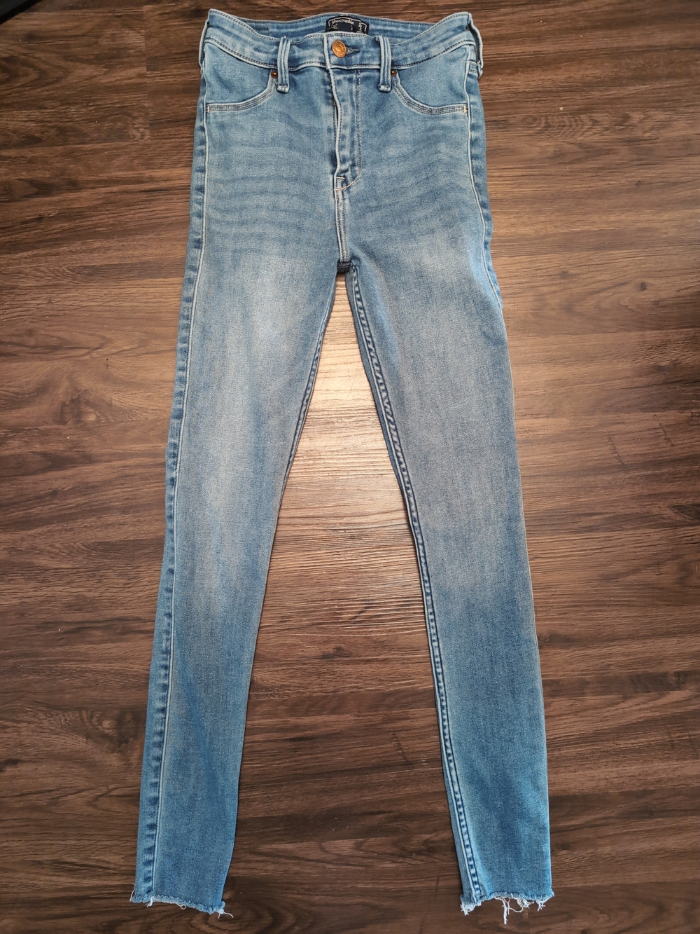 Abercrombie & Fitch Blue Women's High-Rise Skinny Jeans